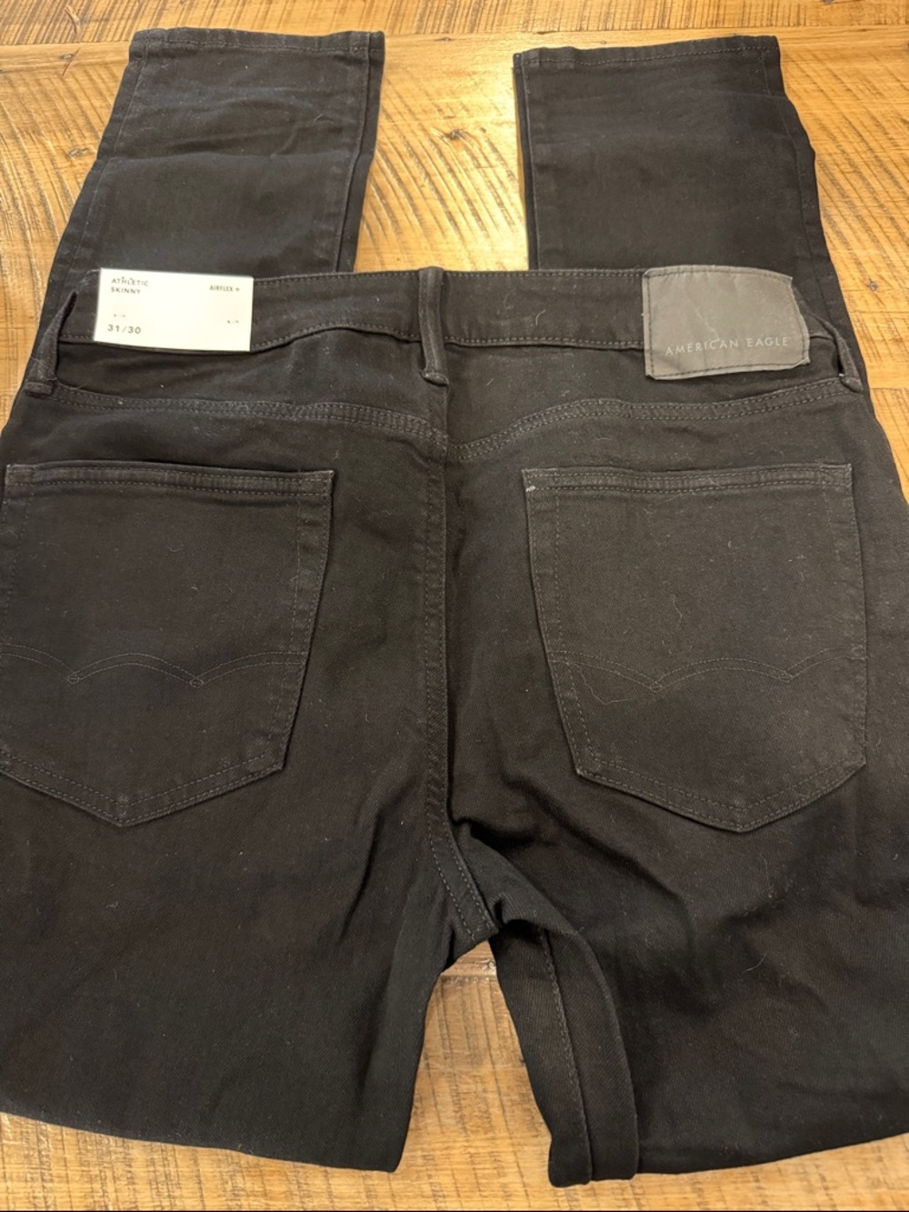 NEW American Eagle Outfitters Men’s Black Athletic Skinny Airflex Jeans